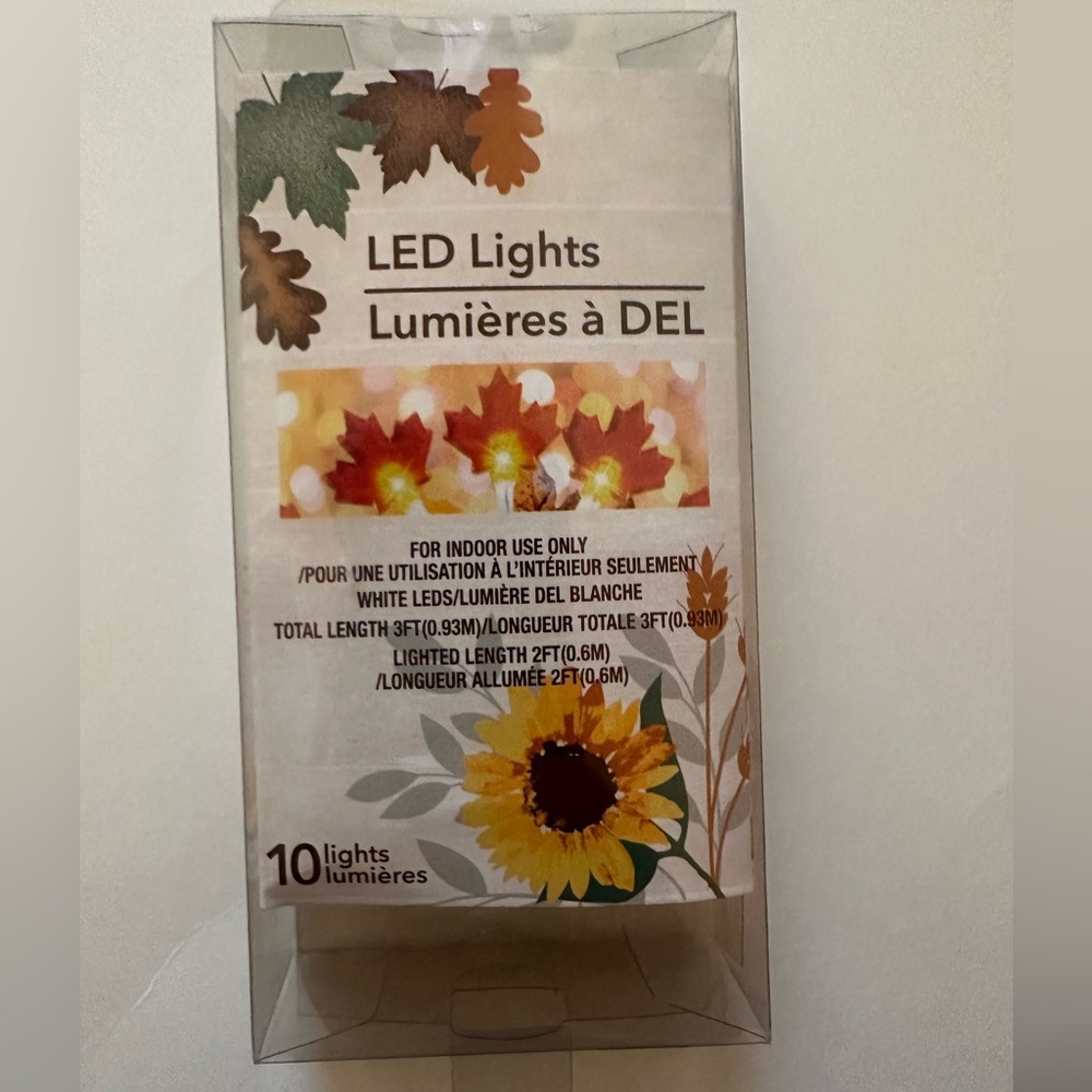 Autumn Leaf LED String Lights NWT